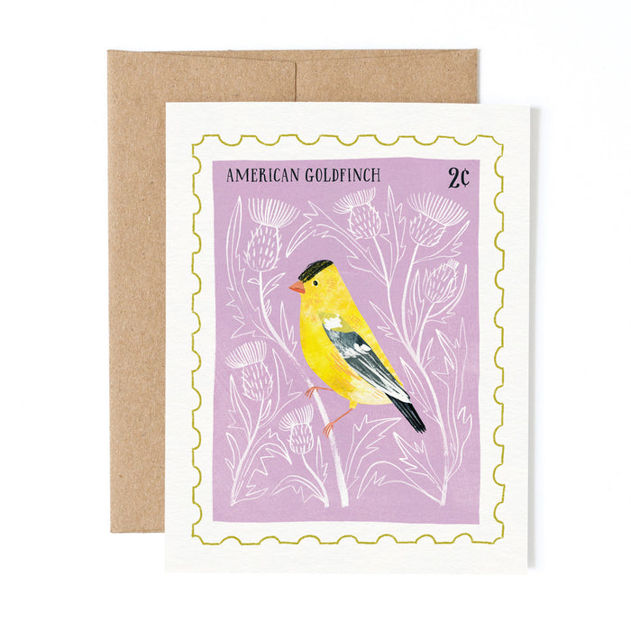American Goldfinch Stamp | Greeting Card