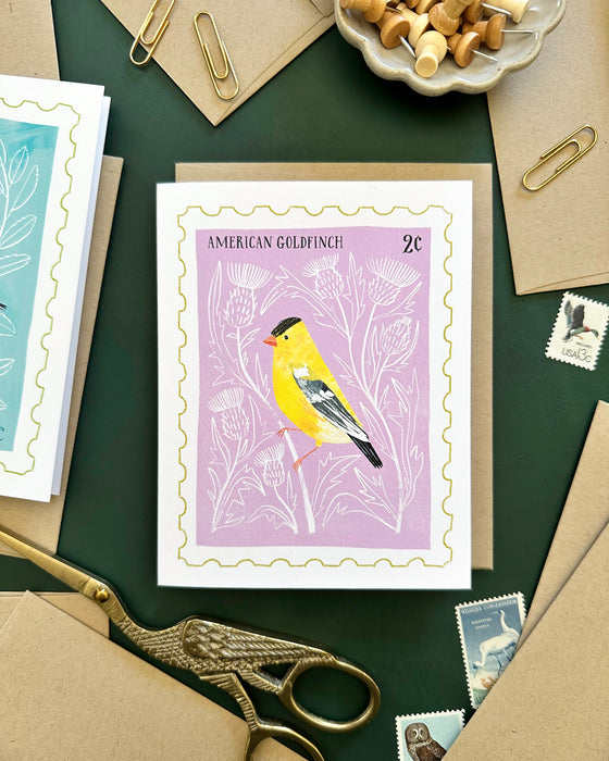 American Goldfinch Stamp | Greeting Card