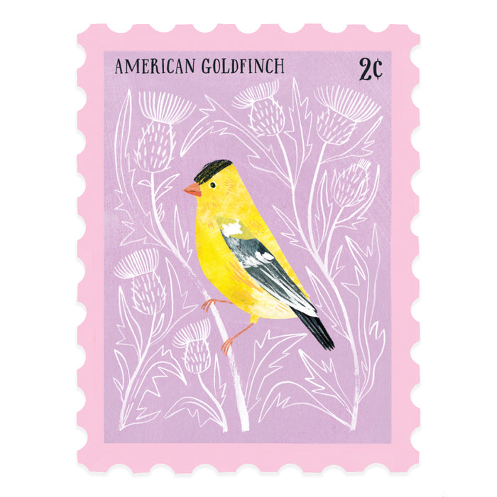 American Goldfinch Stamp | Vinyl Sticker