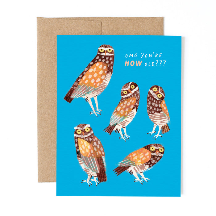 Burrowing Owls Birthday | Owl Greeting Card