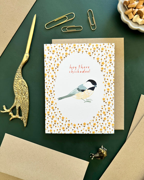 Chickadee Hello | Greeting Card