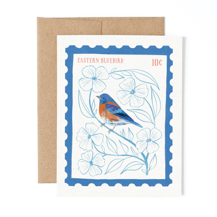 Eastern Bluebird Stamp | Greeting Card