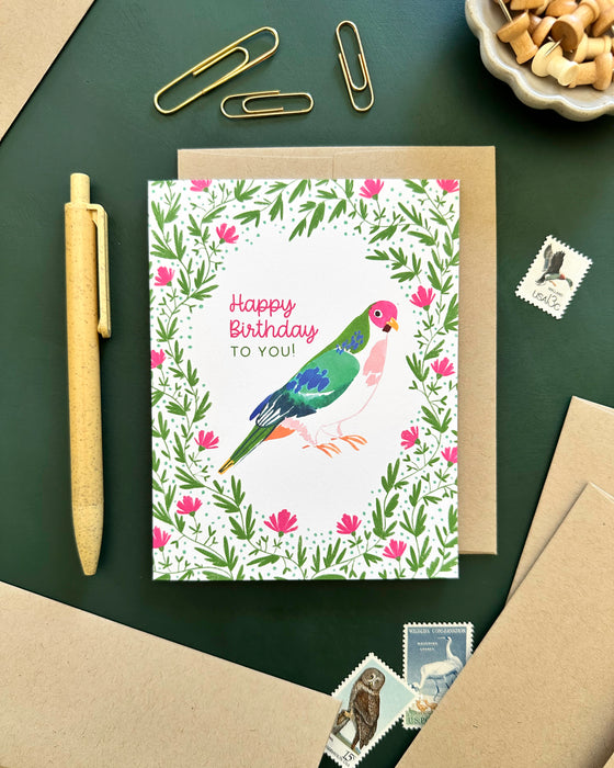 Fruit Dove Birthday | Greeting Card