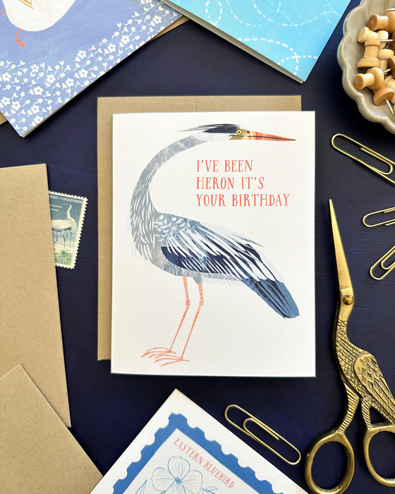 Heron Birthday | Greeting Card