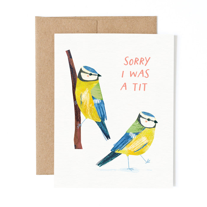 Blue Tits Sorry | Greeting Card