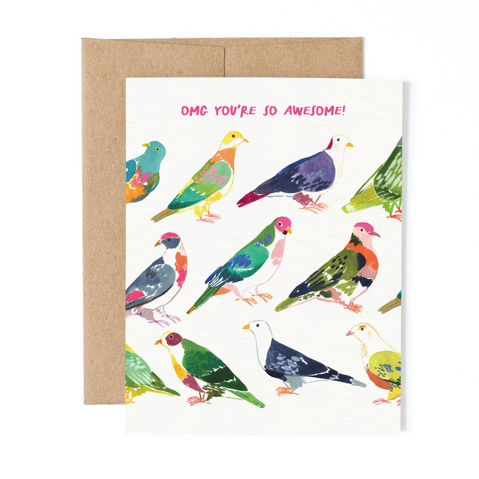 Fruit Doves You're Awesome | Greeting Card